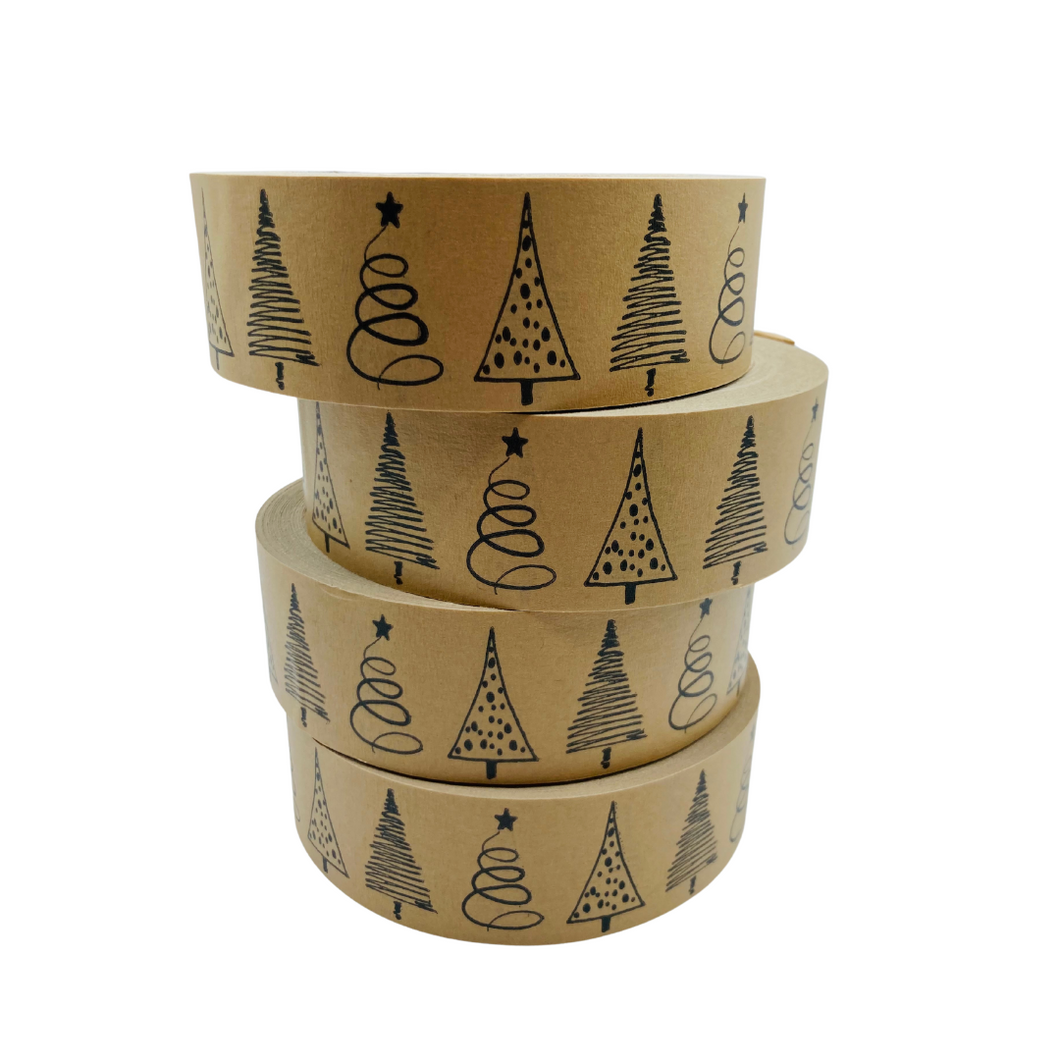 Christmas Paper Tape - 35mm x 50m - 1 Pack