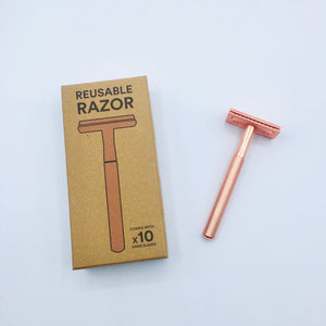 Stainless Steel Razor + 10 Blades - Zero Waste Club
