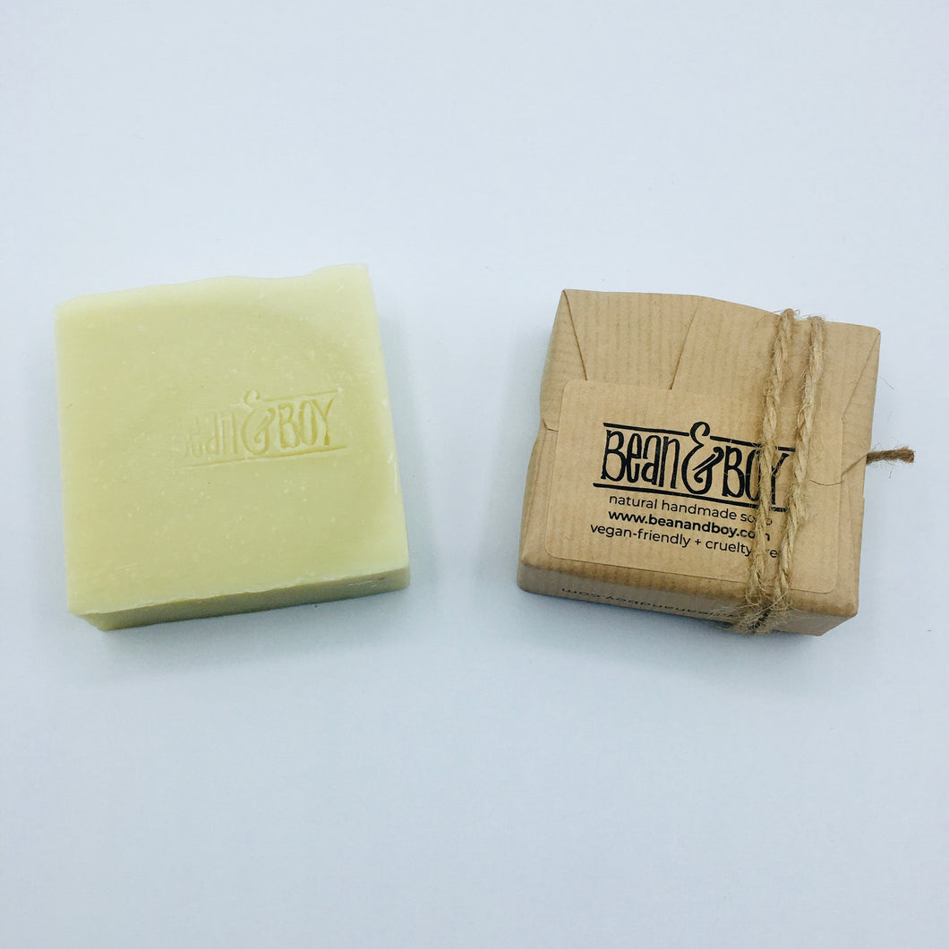 Avocado & Shea Butter Unscented Soap & Shampoo Bar - Bean and Boy 110g