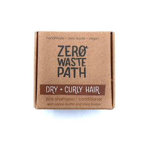 2-in-1 Shampoo & Conditioner - Dry + Curly Hair - Zero Waste Path