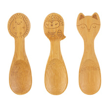 Load image into Gallery viewer, Woodland Baby Bamboo Spoons - Sass &amp; Belle
