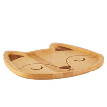 Load image into Gallery viewer, Woodland Fox Bamboo Plate - Sass &amp; Belle
