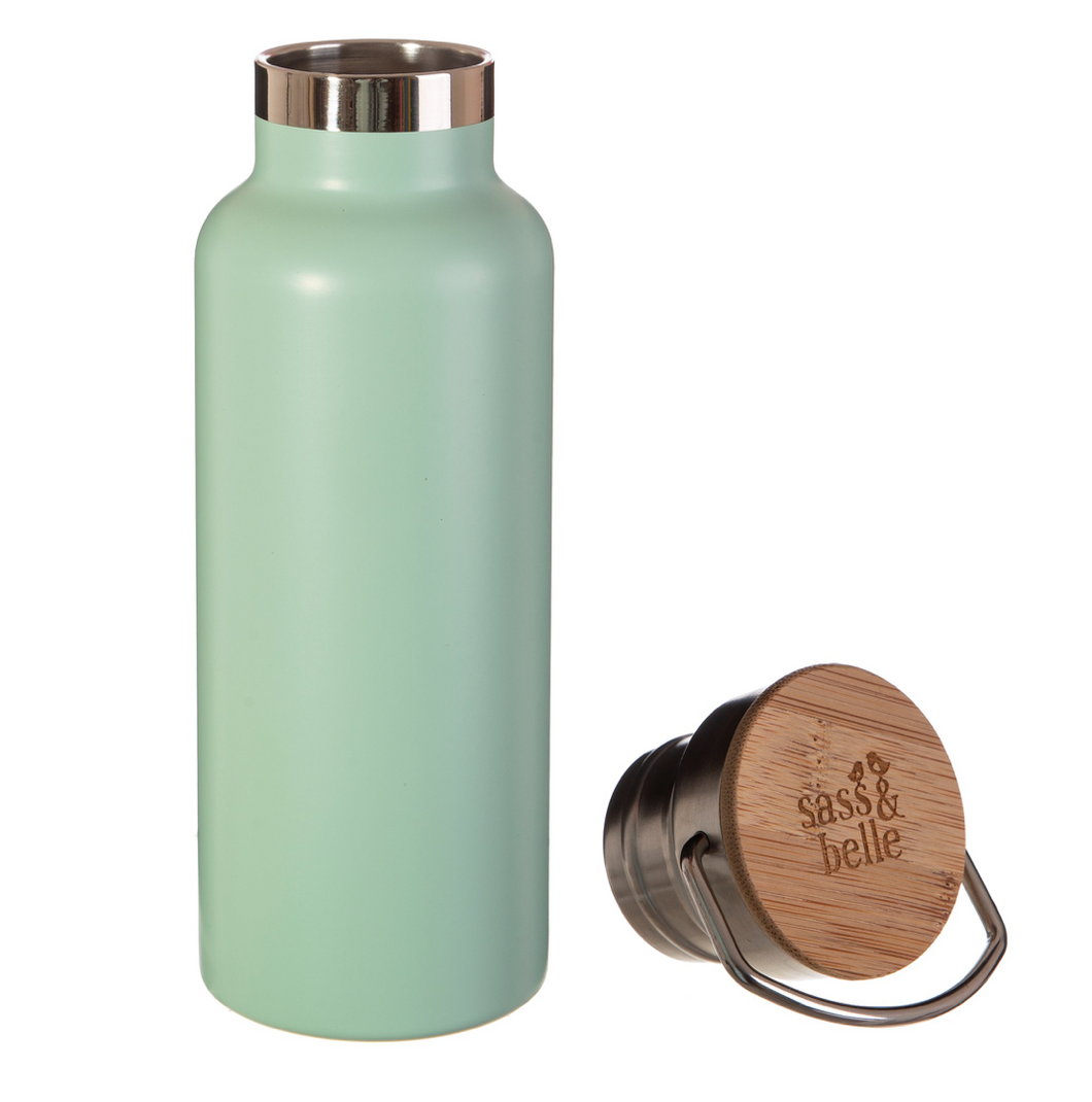 Green Water Bottle - Sass & Belle