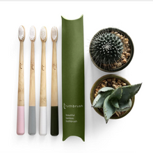 Load image into Gallery viewer, Bamboo Toothbrush with Plant Based Bristles - Truthbrush
