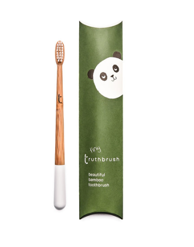 KIDS Bamboo Tiny Toothbrush with Plant Based Bristles - Truthbrush