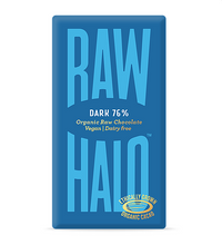 Load image into Gallery viewer, Raw Halo Dark 76% Vegan Chocolate
