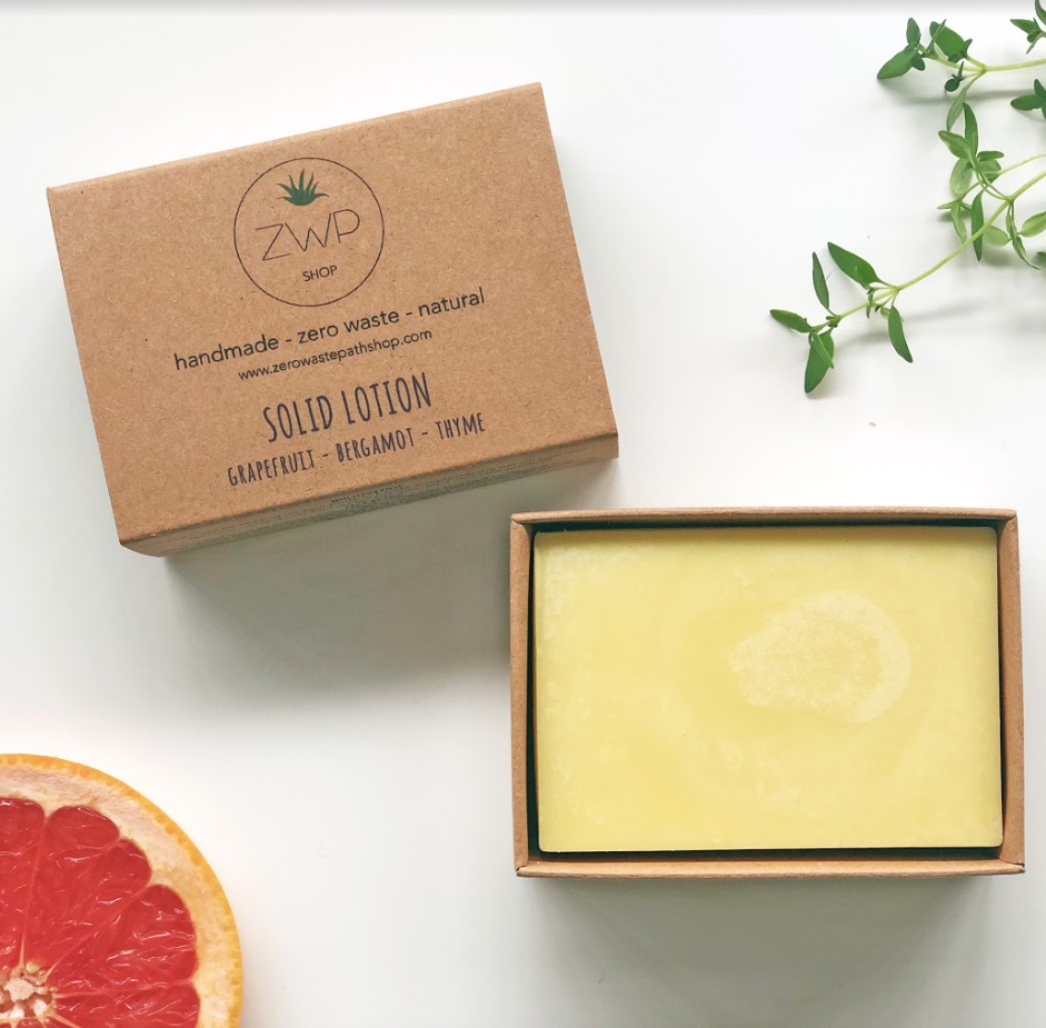 Citrus Solid Lotion Bar - Zero Waste Path