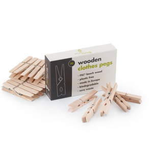 Wooden Clothes Pegs (FSC 100%) - Eco Living