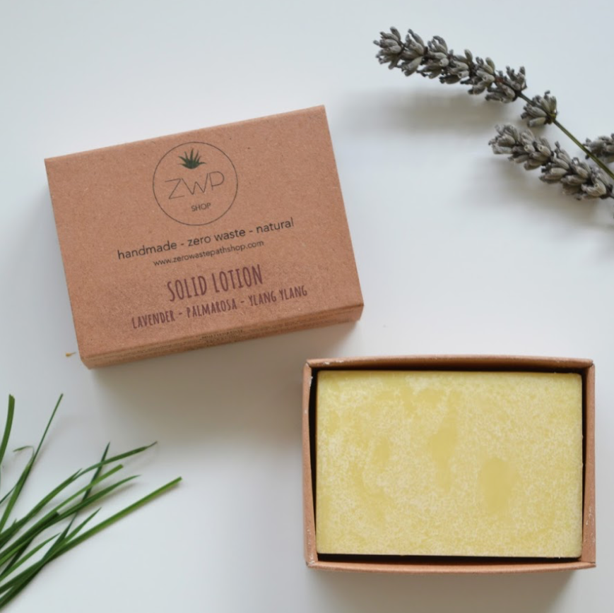 Floral Solid Lotion Bar - Zero Waste Path