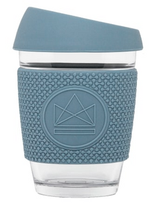 Reusable Glass Coffee Cup - 12oz - Different colours available